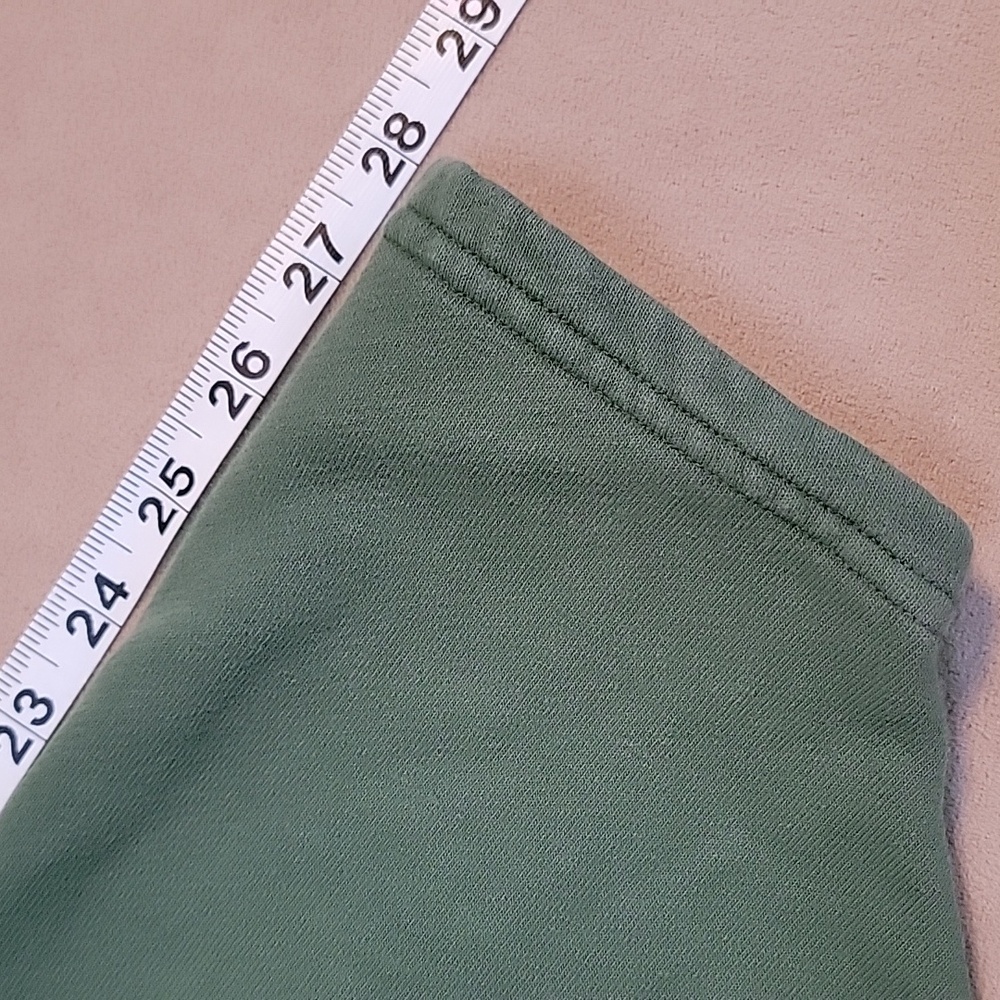 Vintage Raw Hem Boys Lie Green Hooded Batwing Full Zip Jacket One Size EUC - Picture 8 of 11